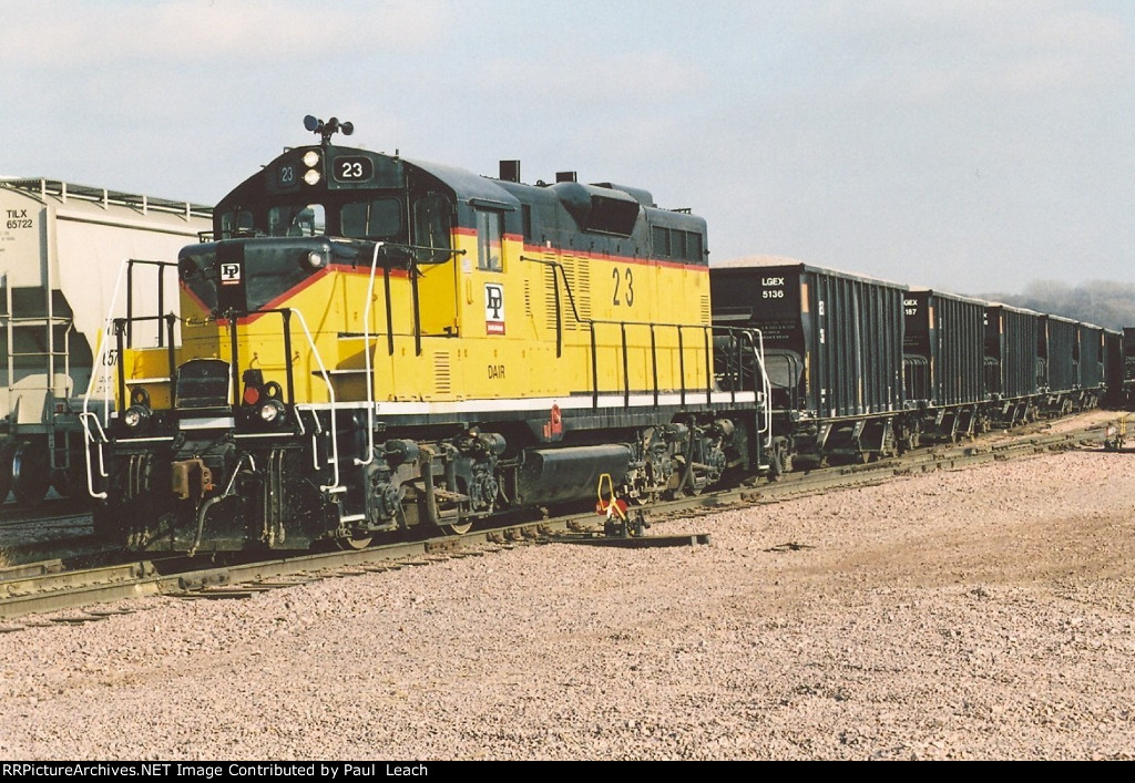 Switching rock cars in the yard